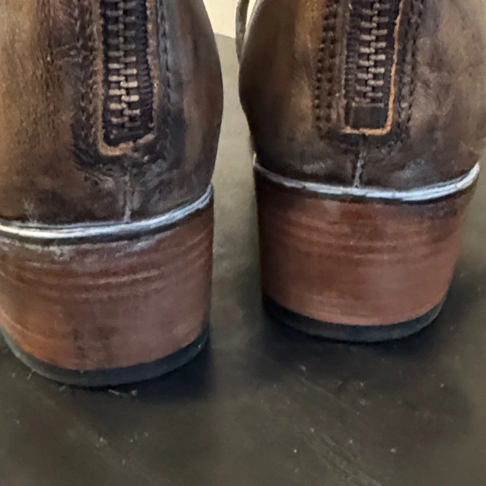 Like New Freebird Brown and Black Ankle Boots